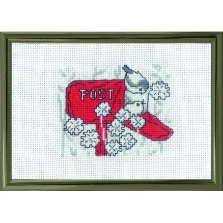 Permin Broderisett Postkasse R5794 10x15cm