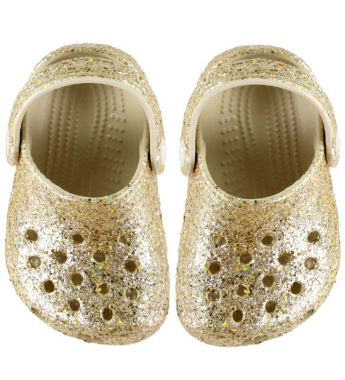 Crocs Classic Chunky Glitter Clog T Beige 22/23
