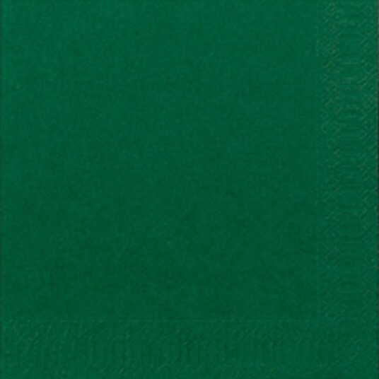 Frokostserviet Duni 3 Lags 1/4 Fold 33X33cm Mørkegrøn 16 Stk.