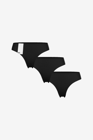 Pieces Stringtruser pcNamee Thong 3 pakning Svart Pieces Stringtruser pcNamee Thong 3 pakning Svart