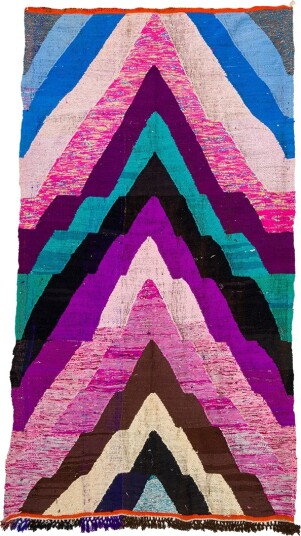 Marokkansk Boucherouite teppe 140 x 250 cm Størrelse: 140 x 250 cm