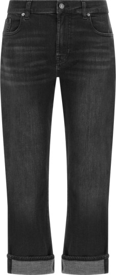 7 For All Mankind Dame Jeans Svart W26,