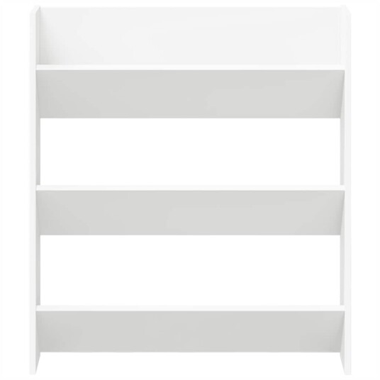 vidaXL Veggskoskap hvit 80x18x90 cm sponplater