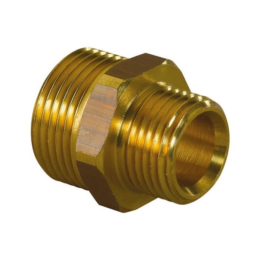 Uponor 2417921 Dobbeltnippel G20 x G15 utv. gjenge Installasjon