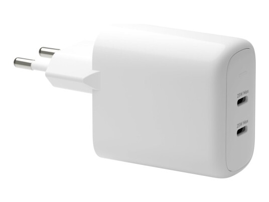 dbramante1928 Re-Charge 25W USB-C Vegglader med 2 Utganger - Hvit