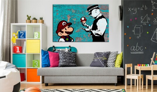 Tavle Banksy On Wood 90X60 Artgeist sp. z o. o.