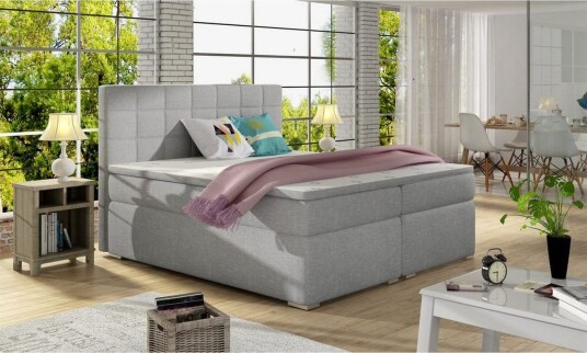 Box Spring Eltap Alice 140x200 cm Sawana 21 Grå