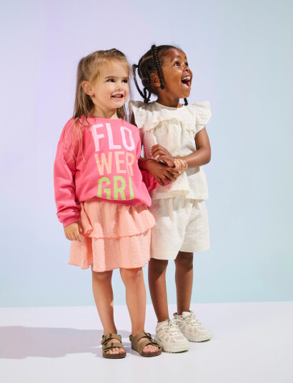 Kids Only Kmgpalm Thyra Life Layered Skirt Wvn Coral 110