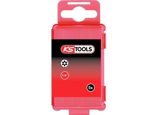 Ks Tools 1/4" Torsionpower Bit Tx 75 mm Tb10 Med Hull Pakke 5 918.3651