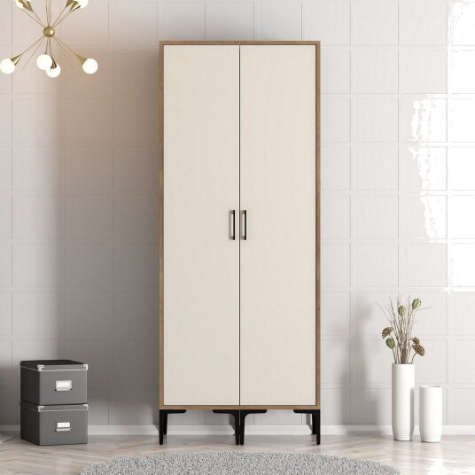 Kumsal Garderobe 80 cm - Cream