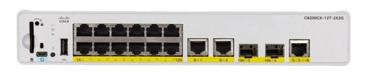 Cisco Catalyst 9200Cx - Network Advantage - Switch - Kompakt - L3 - Styrt - 12 X 1000Base-T + 3 X 1000Base-T + 2 X 1 Gigabit / 10 Gigabit Sfp+ (Opplink) - Rackmonterbar - Upoe+