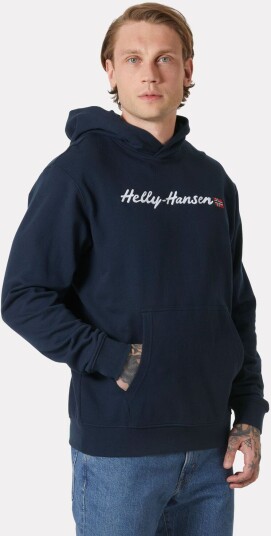 Helly Hansen Core Graphic Sweat Hettegenser Herre MarineBlå 2XL