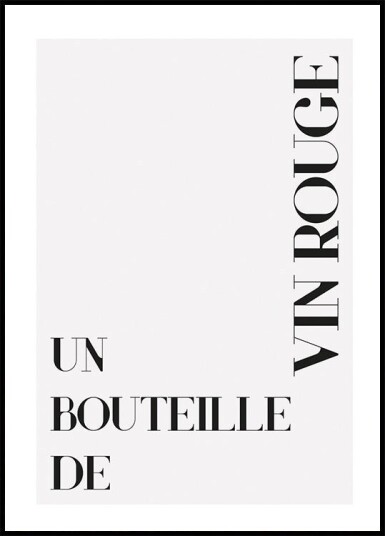 Vin Rouge Plakat Plakat / 100x150cm