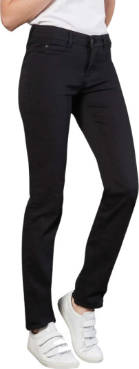 MAC Dame Jeans Svart M,