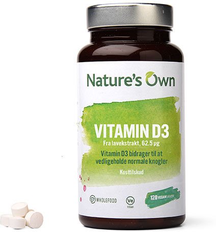 Natures Own Vitamin D3 - 120 Tabletter Natures Own Vitamin D3 - 120 Tabletter