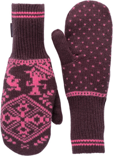 Kari Traa Women"s Saga Knit Mittens Cocoa Powder 7