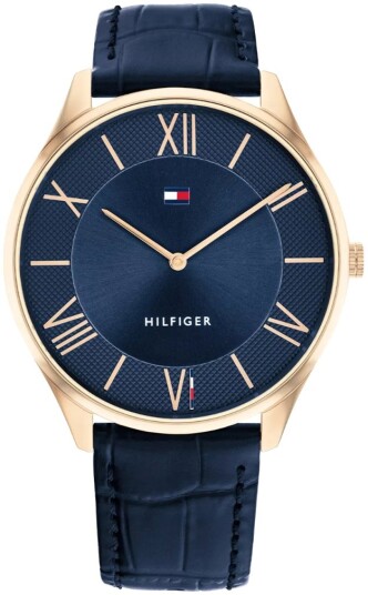 Tommy Hilfiger Herreklokke 1710517 Becker Blå/Lær Ø43 mm Tommy Hilfiger Herreklokke 1710517 Becker Blå/Lær Ø43 mm