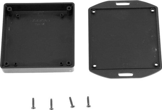 Hammond Electronics 1551XXFLBK 80 × 80 × 15 mm ABS Sort Kabinett