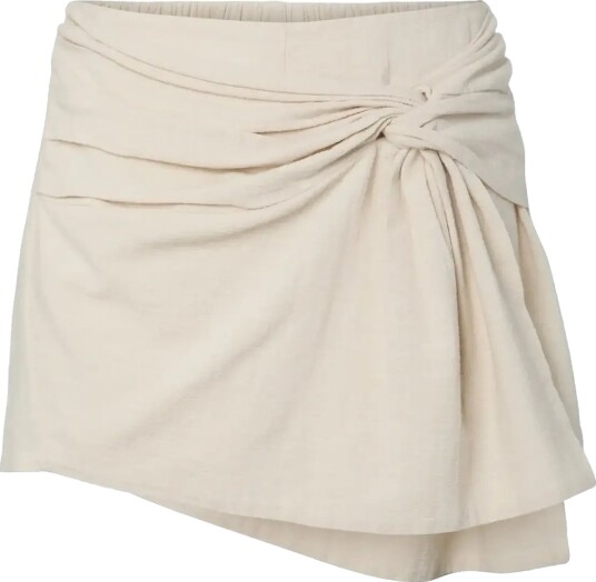 Pieces Pcagnes Hw Skort Wvn Bc Cream XS