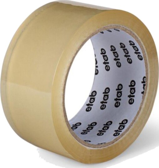 Cutfix PAKKETAPE 543 50mmx66m TRANSP 6/36 PP LYDLØS AVTREKK EMBALLASJETAPE u/ean