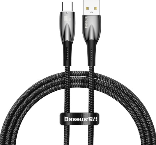 Baseus Glimmer 100W USB-C Kabel 1m Svart