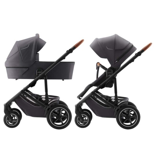 Komplett Barnevogn Britax Smile 5Z Midnight Grey + Liggedel