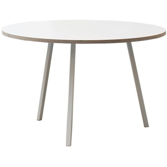 Hay Loop Stand Round Spisebord Ø105 Cm Spisebord & Barbord Laminat Hvit AA659 A339 AA53