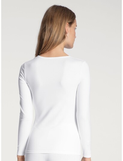 Calida Natural Comfort  Top Long-Sleeve - White - XXS