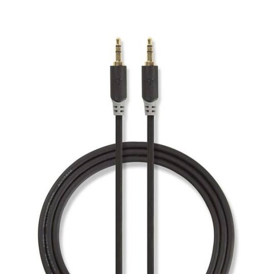 Nedis 3,5mm Mini-Jack Lydkabel 1m Antrasitt