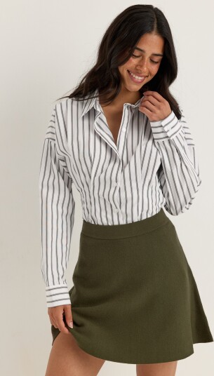 Vero Moda Vmelly Nw Skater Skirt Boo Green XL