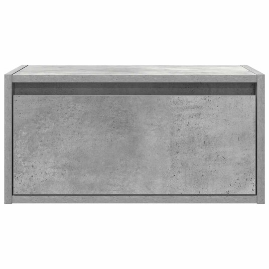  Vegghengt nattbord med LED-lys betonggrå 8721158663306