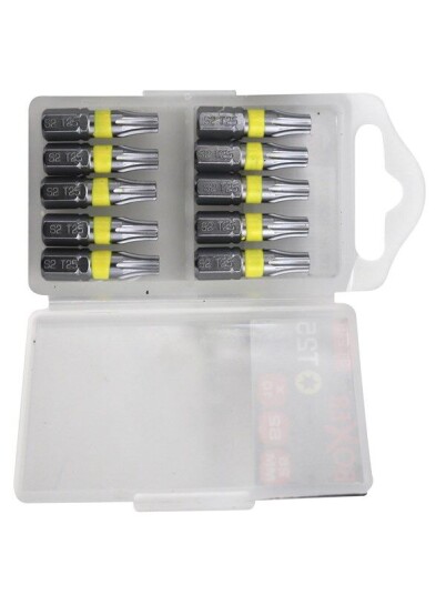 Boxer TORX 25 Bitsskrutrekkere 10-pakning i S2-stål
