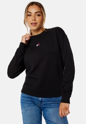 TOMMY JEANS BXY XS Badge Crew BDS Black S