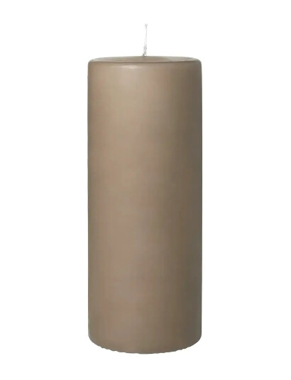 Broste Copenhagen Church Pillar Candle - Beige - H:25CM