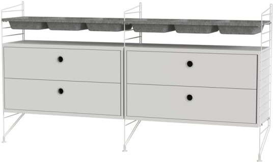 String soverom hvit Kombinasjon G