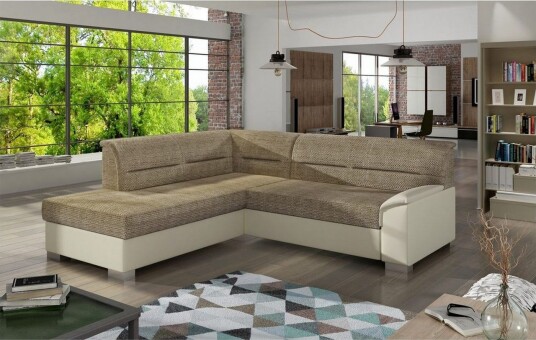 Seksjon Eltap Bergen 247x214x83 cm Berlin 03 Soft 33 Beige Venstre