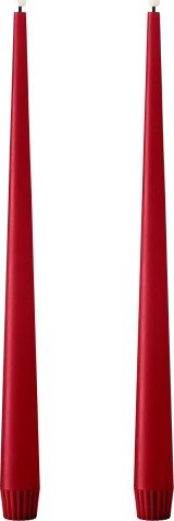 Ester & Erik LED kronelys 30 cm rød 2 pk