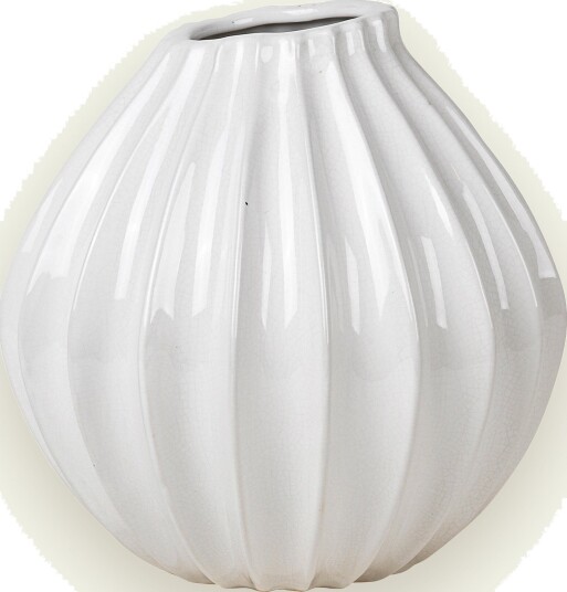 Wide Vase M Keramikk Ivory