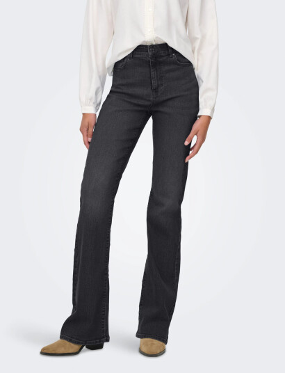 ONLY Onlinez Hw Flared Dnm Pim Esp Black 25 x 32 ONLY Onlinez Hw Flared Dnm Pim Esp Black 25 x 32