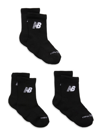 New Balance Youth Daily Essentials Cushion Crew Socks 3 Pack Black S