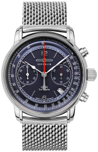 Zeppelin Herreklokke 8614M3 Los Angeles Blå/Stål Ø42 mm