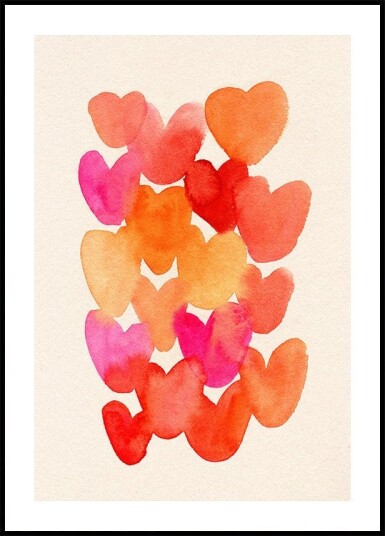 Hearts Plakat Plakat / 30x40cm Hearts Plakat Plakat / 30x40cm