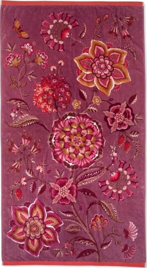 Pip Studio Pip Viva La Vida Strandhåndkle Lilla 100X180 Pip Studio Pip Viva La Vida Strandhåndkle Lilla 100X180