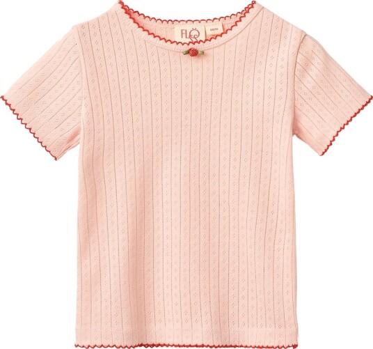 Flöss T skjorte Liva Pointelle Soft Rose Flöss 4 år 104 T skjorte Rosa