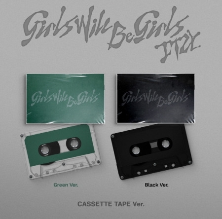ITZY Girls Will Be Girls Cassette Tape Version incl, Booklet, Sticker, Digital Photocard, Polaroid Photocard + Film Frame Photo Kassett