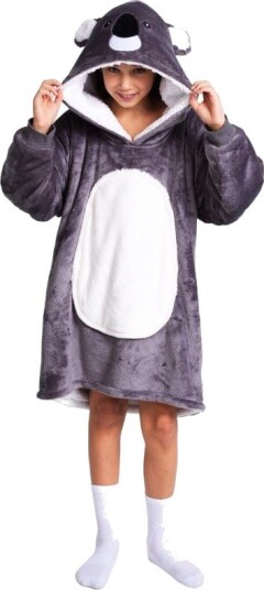 Noxxiez Oversized Hoodie Til Barn Opptil 160cm 7-14 År Koala