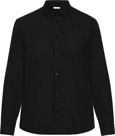 Knowledge Cotton Apparel Dune Regular Merino Shirt Black S Knowledge Cotton Apparel Dune Regular Merino Shirt Black S
