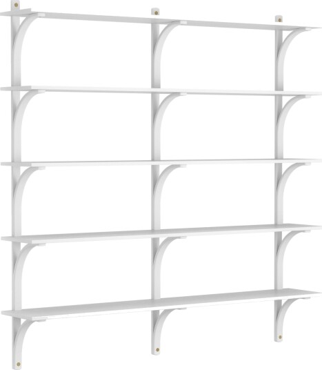 Levi Wall Shelf 180 cm Big Brass / Vitlaserad Ash