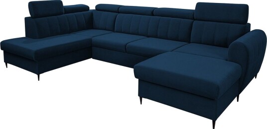 Hoffman Sofa med Divan og Sjeselong 4 seter Blå Hoffman Sofa med Divan og Sjeselong 4 seter Blå
