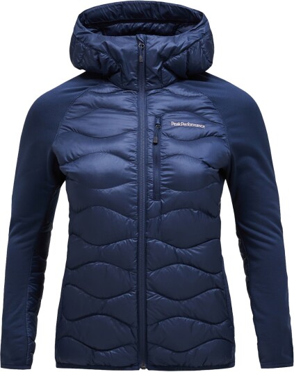 Peak Performance Helium Down Hybrid Hood Dame Blue Shadow M